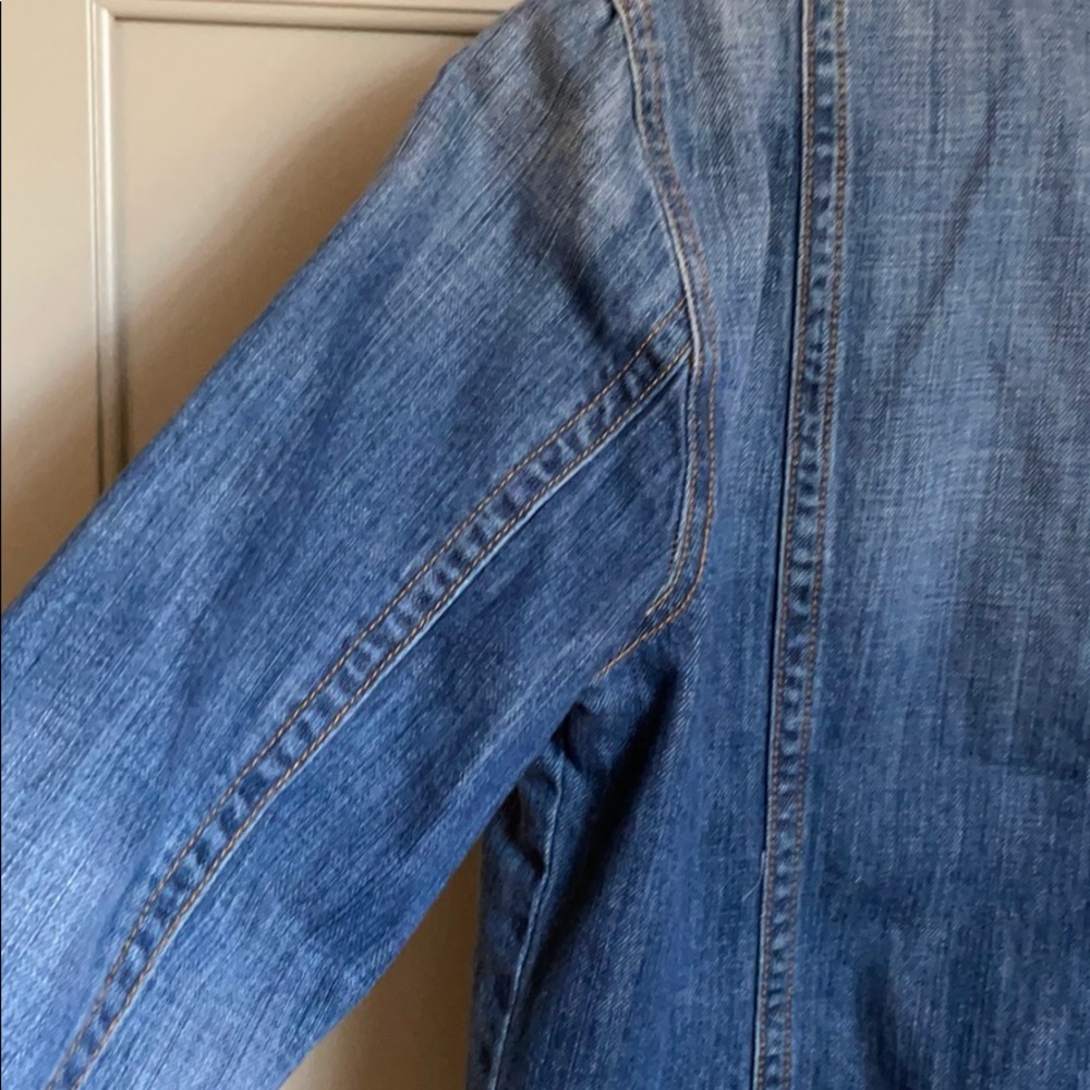 Gap Cropped Indigo Denim Jacket - image 7